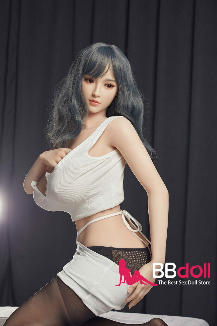 160cm 5ft2 F cup Grey Hair Anime Silicone Sex Doll Sophie 4 sex doll